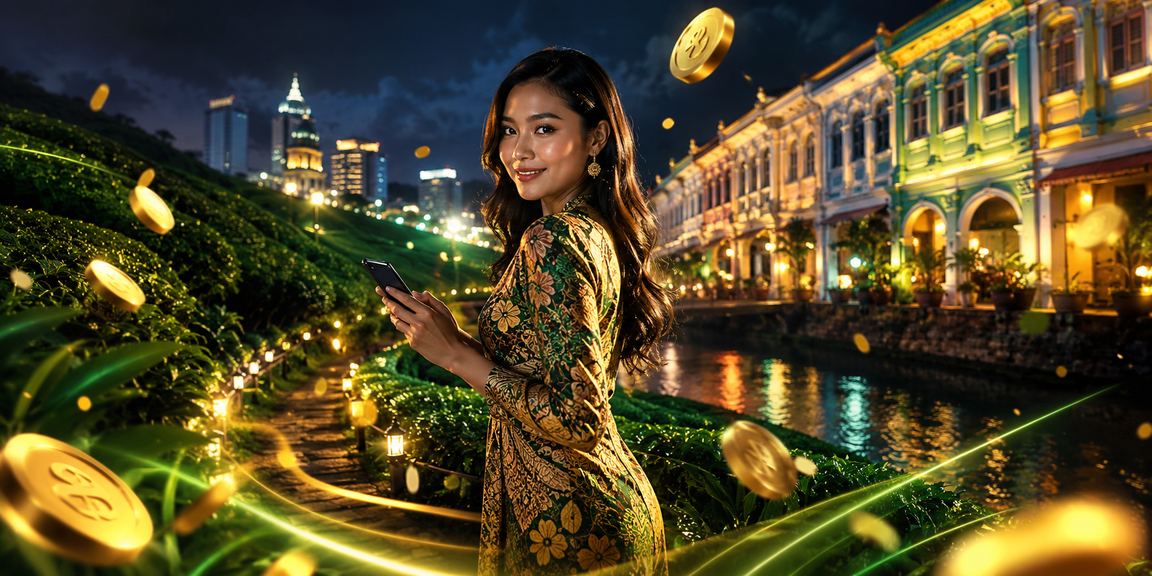 Pengguna Pulau Pinang menikmati permainan loteri dalam talian dengan gaya batik Malaysia di platform 1380