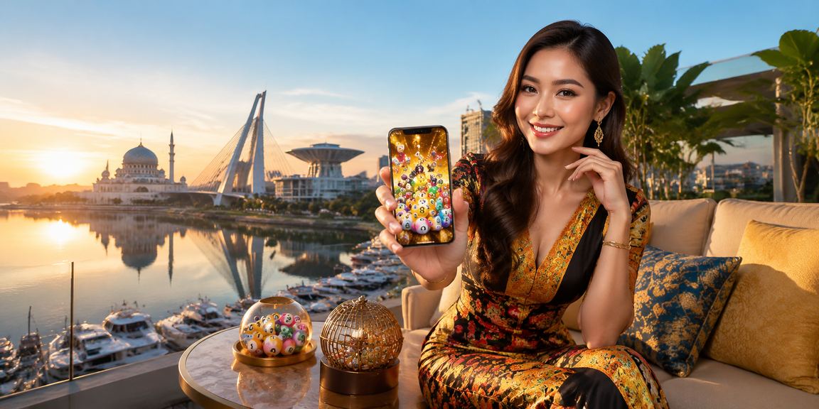 Pengguna Putrajaya mengakses loteri dalam talian melalui telefon pintar di platform 1380