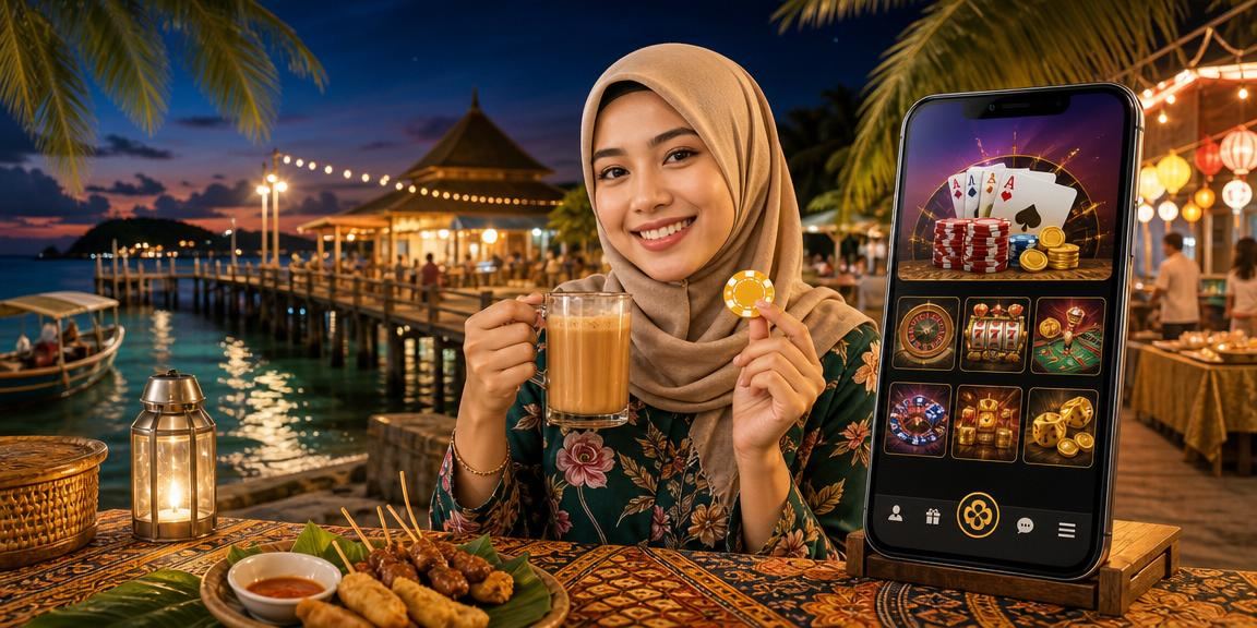 Pengguna Terengganu menggunakan telefon pintar untuk bermain loteri dalam talian di platform 1380